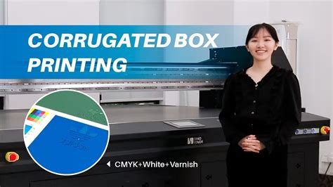 Corrugated Box Printing By SinoColor FB 2513S UV Flatbed Printer YouTube