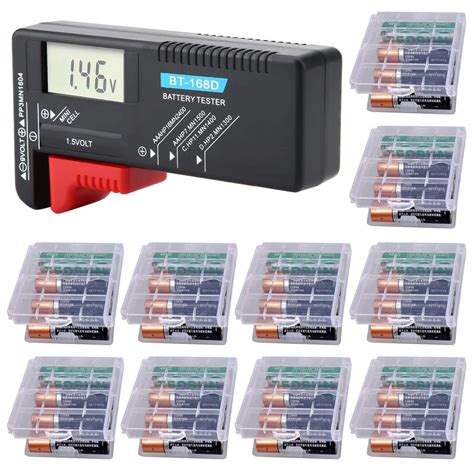 GTIWUNG 1Pc Tester Batteria Digitale LCD Tester Per Batterie Tester