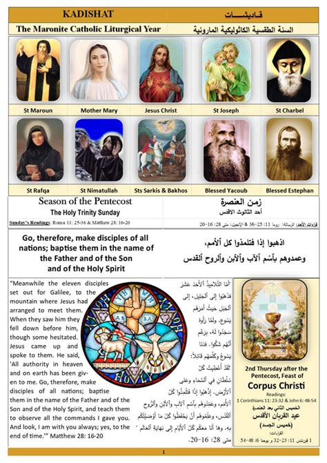 The Maronite Catholic Liturgical Year - Basloukit Lebanon
