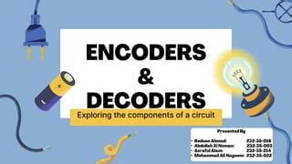 Encoders & Decoders presentation | Encoders & Decoders | | PPT