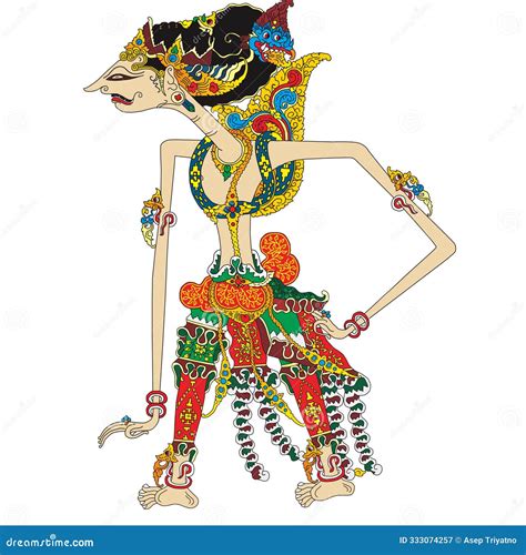 Wayang Puppet Shadow Drestaka Stock Illustration Illustration Of