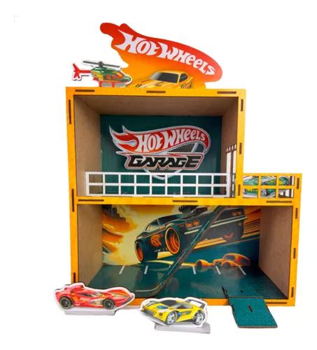 Pista Garagem Hot Wheels Radical Infantil Em Mdf Adesivado Mercadolivre