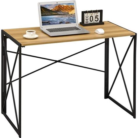 Weye Table Utilitaire Pliante Bureau D Ordinateur Sans Assemblage X