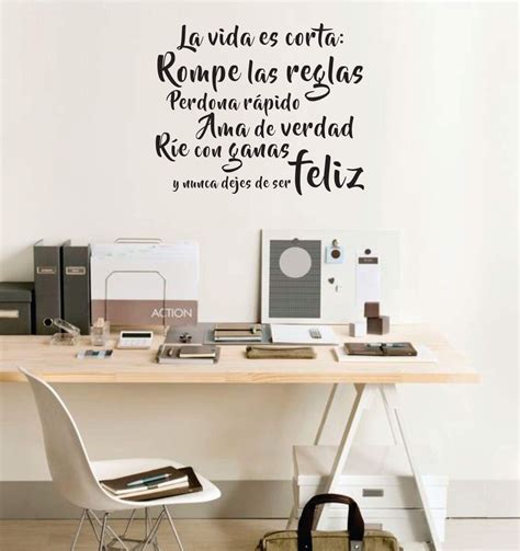 Vinilos Decorativos Pared Frases Personalizados Y M S