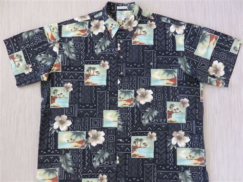 Hawaiian Shirt PIERRE CARDIN Hawaii Island Postcard Shirt - Etsy