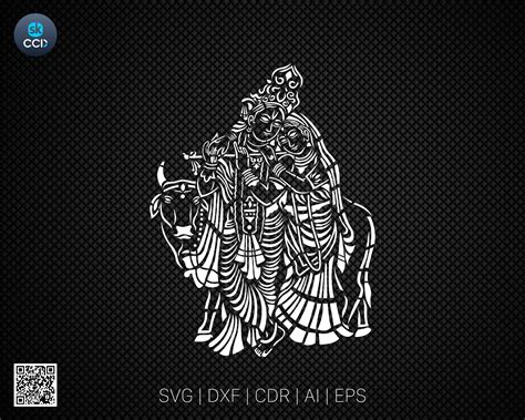 radha krishna indian god radha krishna wall decor laser cutting design