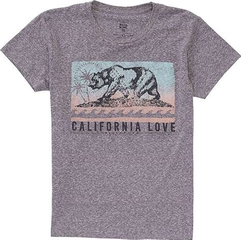 BILLABONG Camiseta de Manga Corta para niño Batik Gris Cali Bear Gris