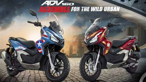 Honda Adv 160cc Scooter Iron Man Captain America Edition Debuts