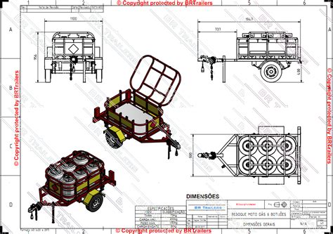 Projetos Reboques Trailer Plans Projeto Carretinha Reboque Moto G S