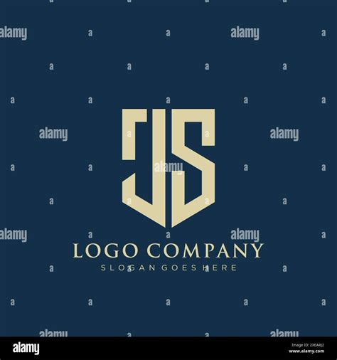 Js Minimal Logo Design Hi Res Stock Photography And Images Alamy