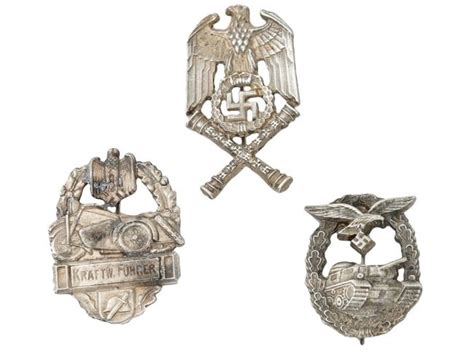 Nazi German Military Award Badges Panzer Assault In United States