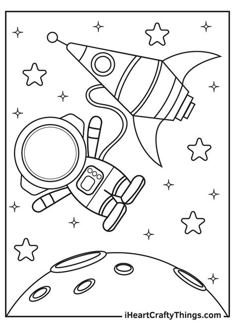 Outer Space Coloring Pages | Space coloring pages, Planet coloring ...