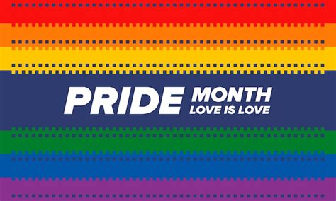 Mes Del Orgullo Lgbt En Junio Lesbianas Gay Bisexual Transg Nero Lgbt Bandera Del Arco Iris