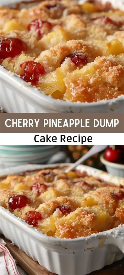 Easy Cherry Pineapple Dump Cake Recipe