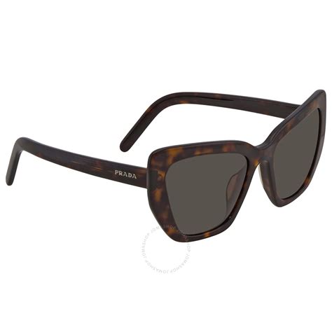 Prada Brown Cat Eye Ladies Sunglasses Pr 08vsf 2au8c155 8056597038768 Sunglasses Prada