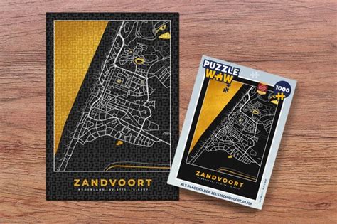 Puzzle Floor Plan Zandvoort Map City Map Goud Jigsaw Puzzle