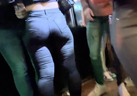 Oc Blonde Pawg In Nightclub With Shiny Black Jeans Tight Jeans Forum