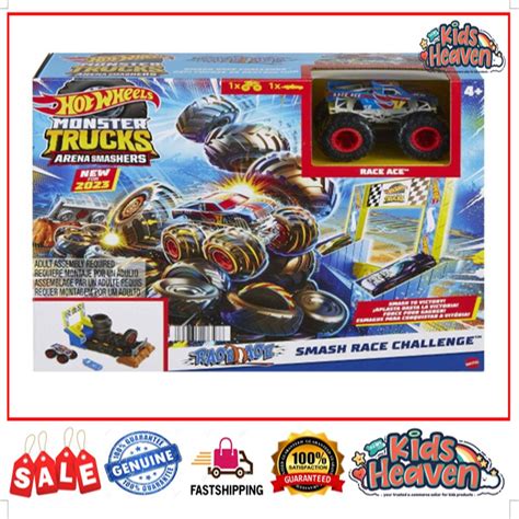 Hot Wheels Monster Trucks Arena Smashers Smash To Victory Smash Race Challenge Hnb