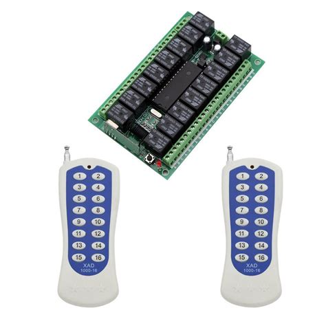 Emylo Dc 12v Wireless Remote Control Momentary Light Switch 16ch 433mhz