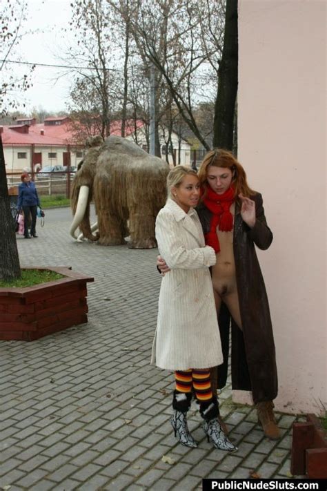 Two Shameless Lesbians Playing Their Sizzling Games In Public Place Porn Pictures XXX Photos