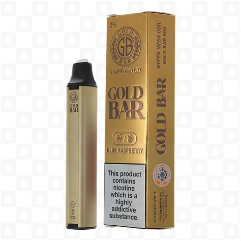 Blue Raspberry Gold Bar 20mg Disposable Vapes Redjuice Uk