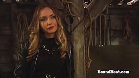 Curvy Lesbian Slave With Big Natural Tits Gets Her Ass Whipped By Madame Xnxx