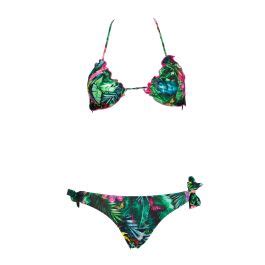 Bikini A Triangolo 4giveness Da Donna A Fantasia Tropicale Azzurra Sport