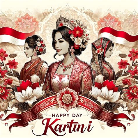 Premium Photo A Poster That Hari Kartini Quot On It