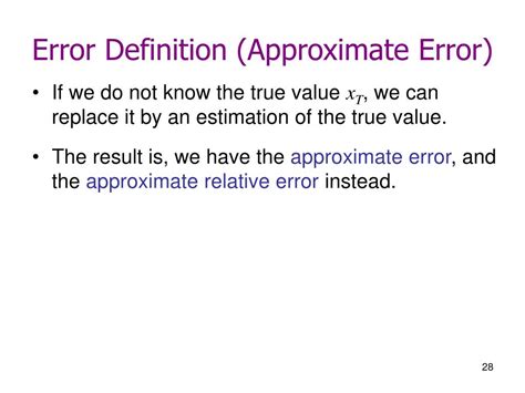 error analysis part   basics powerpoint