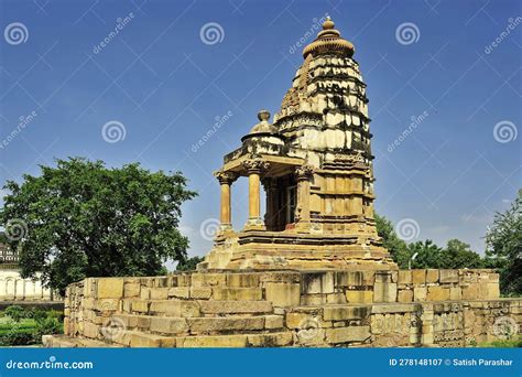 beautiful ancient lakshmi temple  khajuraho  state madhya pradesh