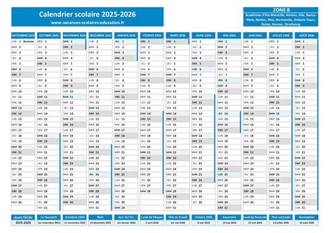 vacances scolaires   blois zone  calendrier scolaire