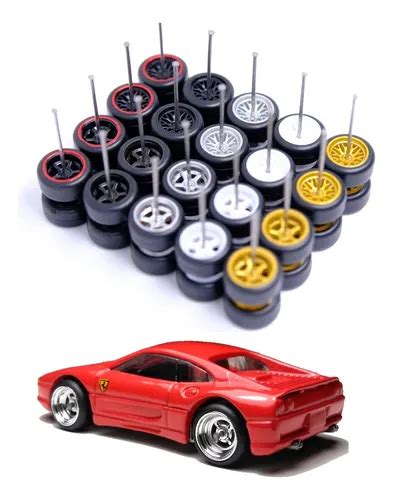 Llantas De Goma Custom Rines Hot Wheels Auto Escala Pz Cromo Carusi Mm Mercadolibre