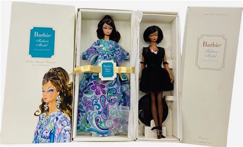 Lot Bfmc Barbies Including Lingerie Aa Silkstone Barbie Wearing A Beautiful Black