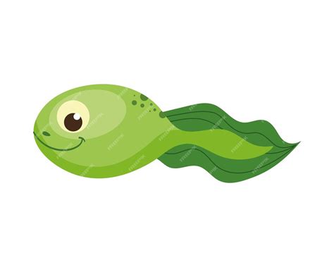 Free Vector | Cute tadpole cartoon