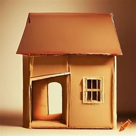 Cardboard Box House On Craiyon