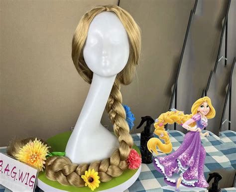 Wigs Princess Rapunzel Wigs Cosplay Wigs Synthetic Costume Wigs Halloween Wigs Braided Blonde