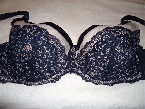 Cacique Black Soft Lace Balconette Bra Size 40ddd Gem