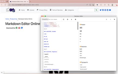 Markdown Editor Online for Google Chrome - Extension Download