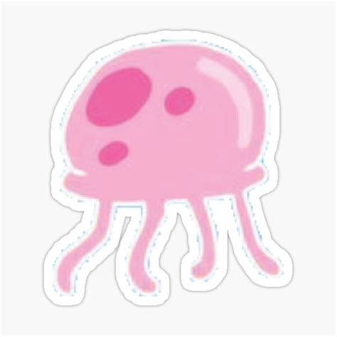 Spongebob Jellyfish Jellyfish Spongebob Spongebob Squarepants Bikini Bottom Sticker For
