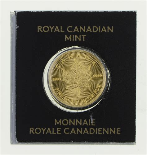 Gold Coin! - Royal Canadian Mint 1g PUR 9999 Fine Gold | Property Room