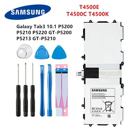 Samsung Orginal Tablet T4500c T4500e T4500k Battery 6800mah For Samsung Galaxy Tab3 P5200 P5210