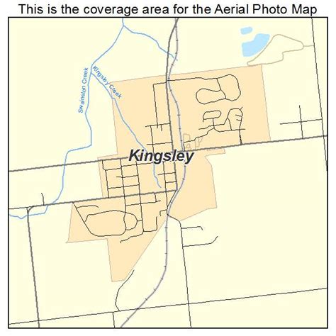 Aerial Photography Map of Kingsley, MI Michigan