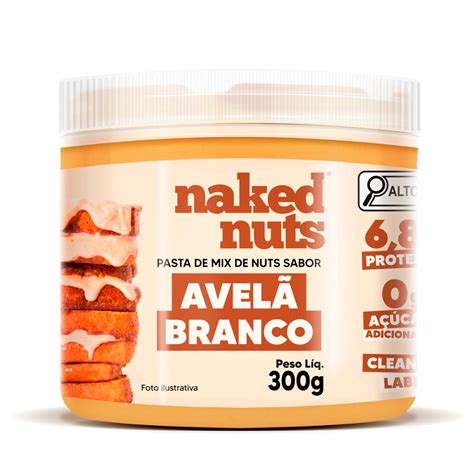 Naked Nuts Pasta De Mix De Nuts Sabor Avelã Branco G Amazon br