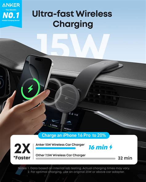 Anker Nano Wireless Car Charger (Magnetic, Detachable Pad) - Anker US