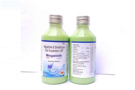 Megamith Magaldrate Simethicone Oral Suspension Usp Syrup Pack Of