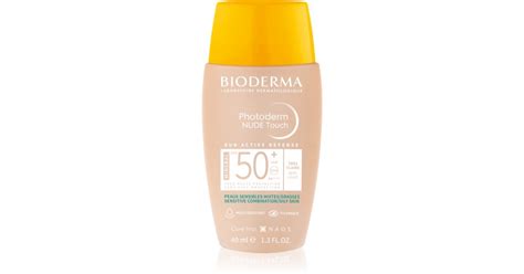 Bioderma Photoderm Nude Touch Mineralny Fluid Do Opalania Twarzy SPF