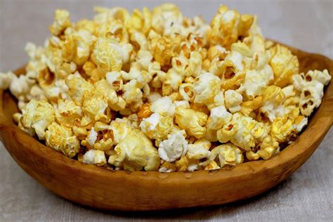 wallpaper buttered popcorn  brown wooden bowl peakpx