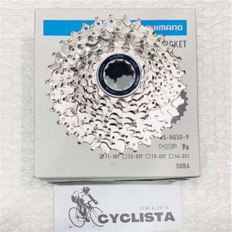 Shimano Sora Cs Hg50 9 Cassette Sprocket 9 Speed 11 30t Shopee Philippines