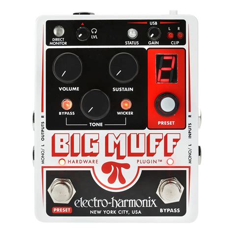 Electro Harmonix Big Muff Pi Hardware Plug In Effects Pedal And In