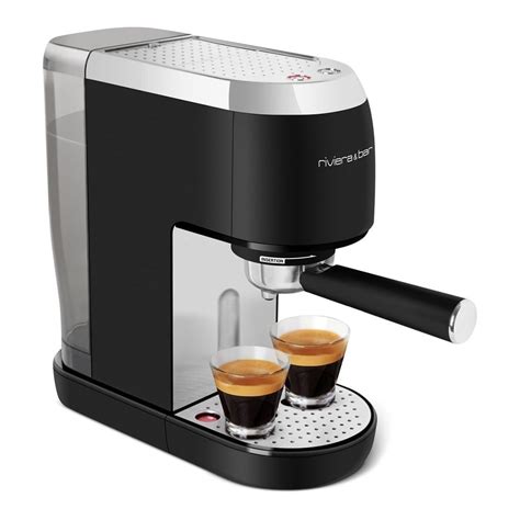 Riviera Bar Machine Expresso Compacte Inox Noir W Bce